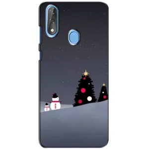 Чехлы на Новый Год ZTE Blade V10 (Снеговички)