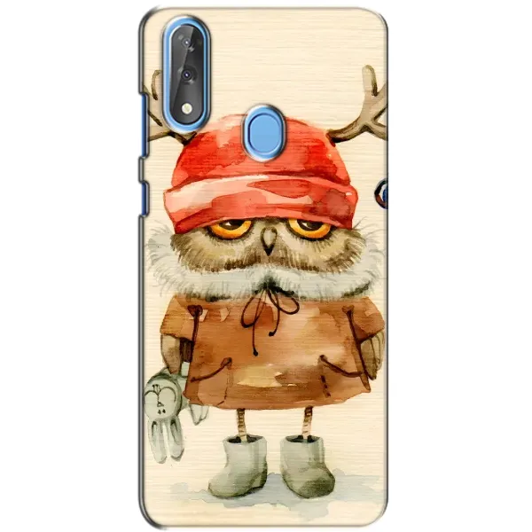 Чехол с рисунком «Сова в шапке» для ZTE Blade V10