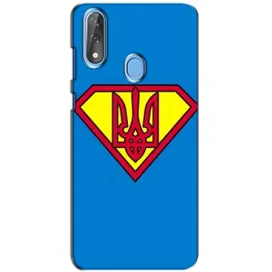 Чохол з картинкою (Патріотичний ГЕРБ) на ZTE Blade V10 (Герб - супер герой)