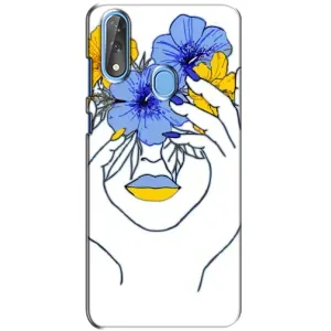 Чехол на ZTE Blade V10 Украинский дизайн (Украинка на всю голову)