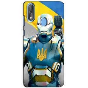 Силиконовый Чехол на ZTE Blade V10 (Я-Украина) (Украинский робокоп)