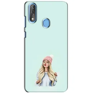 Силіконовый Чохол на ZTE Blade V10 з картинкой Модных девушек (В шапці)