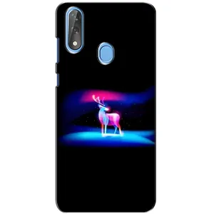 Силиконовый бампер с картинкой животных для ZTE Blade V10 (Яркий олень)