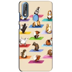 Чохол з Прикольним Принтом на ZTE Blade V10 (Йога свинок)