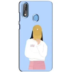 Силіконовый Чохол на ZTE Blade V10 з картинкой Модных девушек (Жовта кепка)