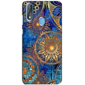 Чохли з сенсом на ZTE Blade V10 (Золоті узори)