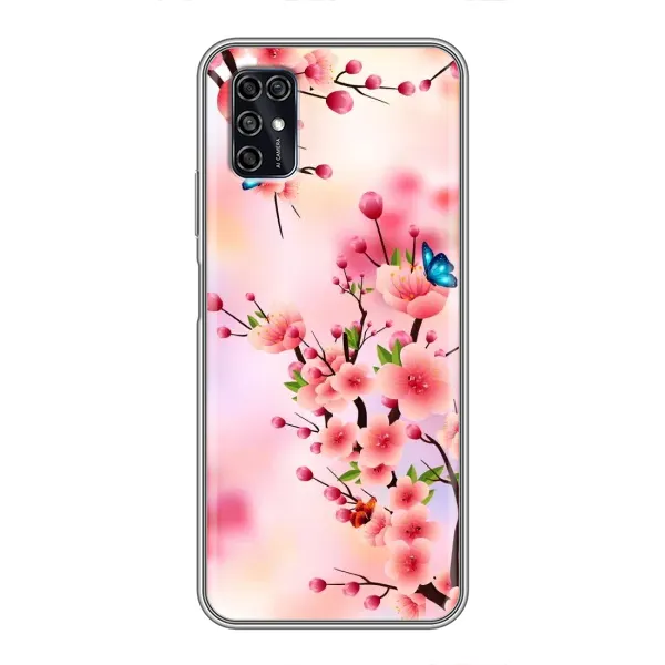 Чехол с рисунком «Бабочки на сакуре» для ZTE Blade V2020 Smart Чехол с рисунком «Бабочки на сакуре» для ZTE Blade V2020 Smart