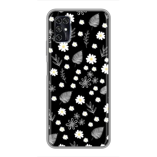 Чехол с рисунком «цветение на чорном» для ZTE Blade V2020 Smart Чехол с рисунком «цветение на чорном» для ZTE Blade V2020 Smart