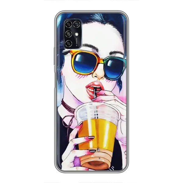 Чехол с рисунком «Девушка с коктейлем» для ZTE Blade V2020 Smart Чехол с рисунком «Девушка с коктейлем» для ZTE Blade V2020 Smart