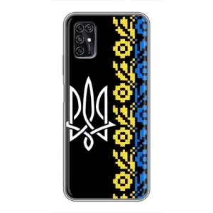 Силиконовый Чехол на ZTE Blade V2020 Smart (Герб и вышыванка)