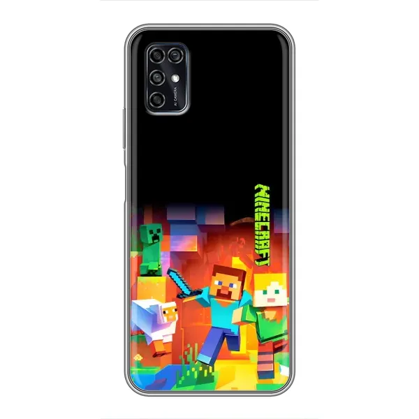 Чехол с рисунком «Герой Майнкрафт» для ZTE Blade V2020 Smart