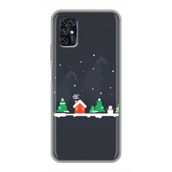 Чехол с рисунком «Город зимний» для ZTE Blade V2020 Smart Чехол с рисунком «Город зимний» для ZTE Blade V2020 Smart