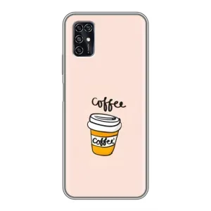 Чехол с изображением вкусной еды для ZTE Blade V2020 Smart (Кружка кофе)