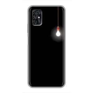 Чехол с картинками на черном фоне для ZTE Blade V2020 Smart (Лампочка)