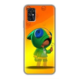 Чохол Бравл Старс для ZTE Blade V2020 Smart (LEON в кофті)