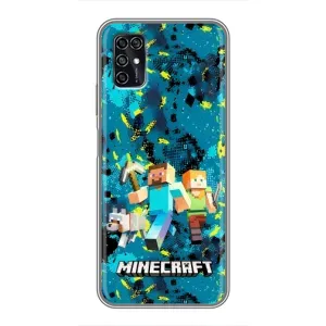 Чехлы для ZTE Blade V2020 Smart (Персонажи Майн Крафт) (Майнкрафт)
