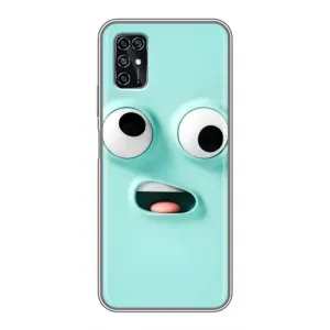 Силиконовые Чехлы (смешные стикеры) для ZTE Blade V2020 Smart (Забавное мятное лицо)