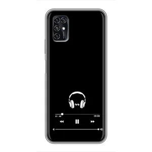 Чехол с картинками на черном фоне для ZTE Blade V2020 Smart (Плеер)