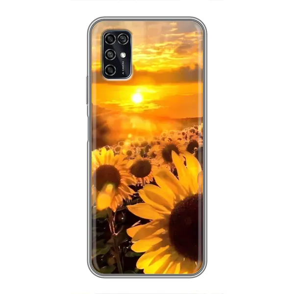 Чехол с рисунком «поле подсолнухов» для ZTE Blade V2020 Smart