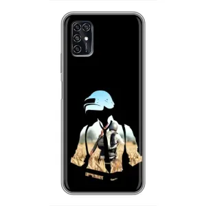 Силиконовый чехол с картинкой "Герой Pubg" на ZTE Blade V2020 Smart (Пубг мен)