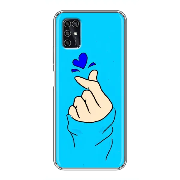 Чехол с рисунком «Сердце на синем» для ZTE Blade V2020 Smart Чехол с рисунком «Сердце на синем» для ZTE Blade V2020 Smart