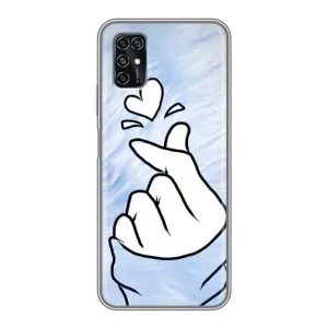 Чехлы (Знак сердечка) на ZTE Blade V2020 Smart (Сердечка знак)