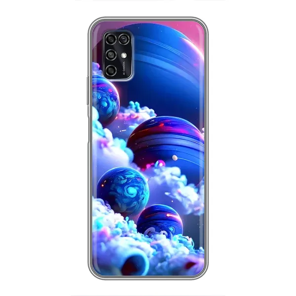 Чехол с рисунком «Синие планеты» для ZTE Blade V2020 Smart Чехол с рисунком «Синие планеты» для ZTE Blade V2020 Smart