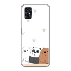 Чехлы с изображением разных животных для ZTE Blade V2020 Smart (Удивленные медвеженки)