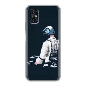 Силиконовый чехол с картинкой "Герой Pubg" на ZTE Blade V2020 Smart (В экиперовке)