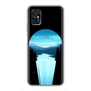 Літній Чохол на ZTE Blade V2020 Smart (Синій Водоспад)