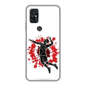 Чехлы с принтом Спортивная тематика для ZTE Blade V2020 Smart (Волейболист)
