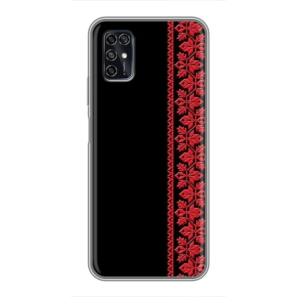 Чехол с рисунком «Вышиванка на черном» для ZTE Blade V2020 Smart Чехол с рисунком «Вышиванка на черном» для ZTE Blade V2020 Smart