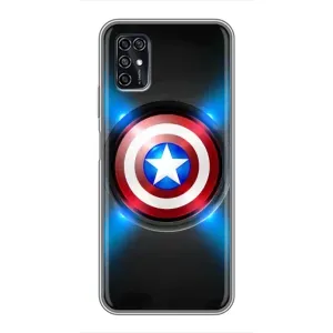 Чехол с Щитом Капитана Америки на ZTE Blade V2020 Smart (Яркий Щит Капитана)