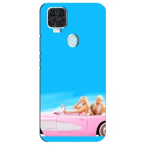 Силиконовый Чехол Барби Фильм на ZTE Blade V2020 (Барби и Кен)