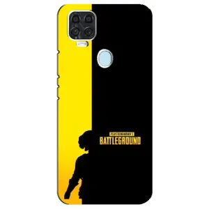 Чехол (TPU) с картинкой "Лого Пабг" на ЗТЕ Блейд В2020 (Battlegrounds)