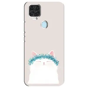 Чехол на тематику: Коты для ZTE Blade V2020 (Белый котик)