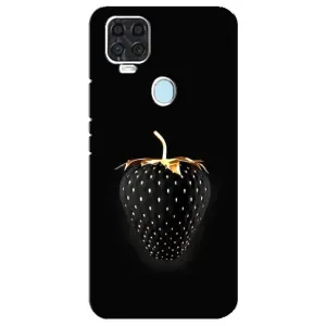 Чехол с изображением вкусной еды для ZTE Blade V2020 (Чёрная клубника)