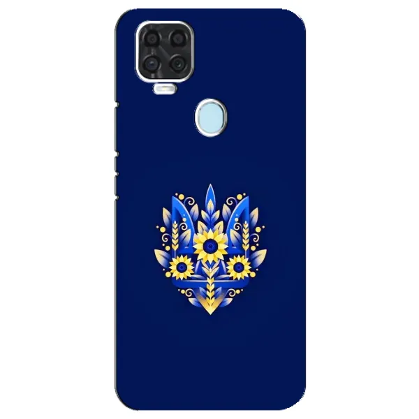 Чехол с рисунком «Цветущий Герб» для ZTE Blade V2020