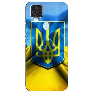Чехол с картинкой (Патриотический ГЕРБ) на ZTE Blade V2020 (Герб и Флаг Украины)