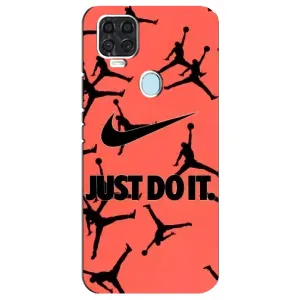 Силиконовый Чехол Nike Air Jordan на ЗТЕ Блейд В2020 (Just Do It)