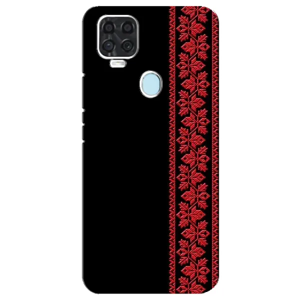 Чехол с рисунком «Красная Вышиванка» для ZTE Blade V2020 Чехол с рисунком «Красная Вышиванка» для ZTE Blade V2020