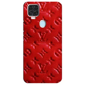 Текстурный Чехол Louis Vuitton для ЗТЕ Блейд В2020 (Красный ЛВ)