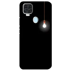 Чехол с картинками на черном фоне для ZTE Blade V2020 (Лампочка)