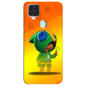Чехол Бравл Старс для ZTE Blade V2020 (LEON в кофте)