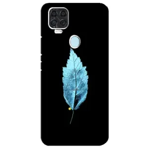 Чехол с картинками на черном фоне для ZTE Blade V2020 (Листочек)