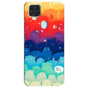 Силиконовый чехол с котиком для ZTE Blade V2020 (Mew)