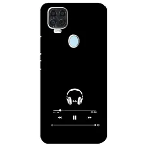 Чехол с картинками на черном фоне для ZTE Blade V2020 (Плеер)