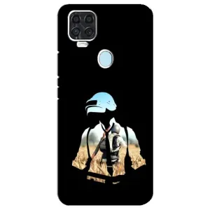 Силиконовый чехол с картинкой "Герой Pubg" на ZTE Blade V2020 (Пубг мен)