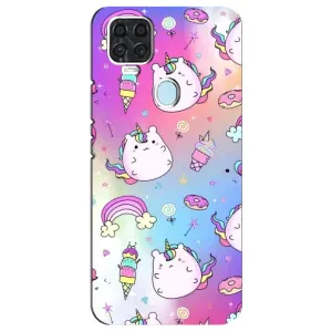 Чохол Unicorn на ZTE Blade V2020 (Веселка і Єдинорог)