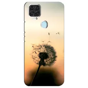 Силиконовый Чехол с одуванчиками на ZTE Blade V2020 (Роздумаханый одуванчик)